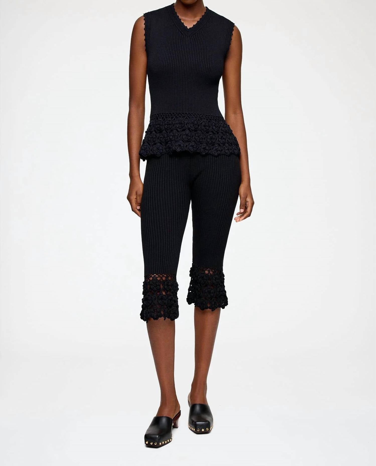 Ganni - Cotton Crochet Vest