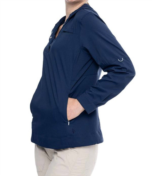 Coolibar - Sea Spray Henley Hooded Sweatshirt