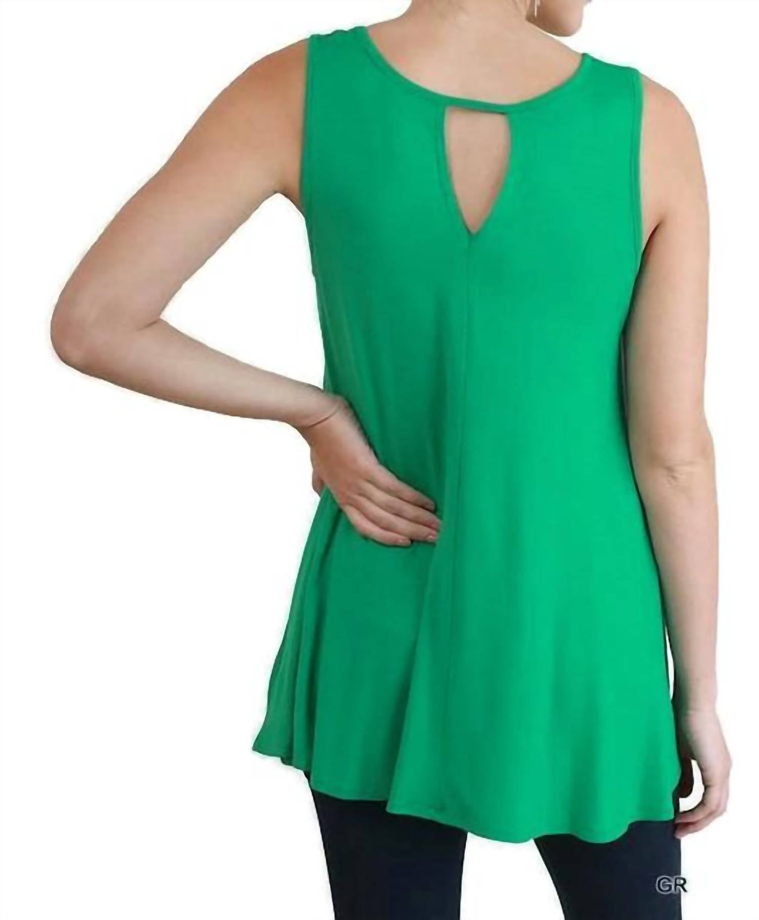 Umgee - Keyhole Sleeveless Top