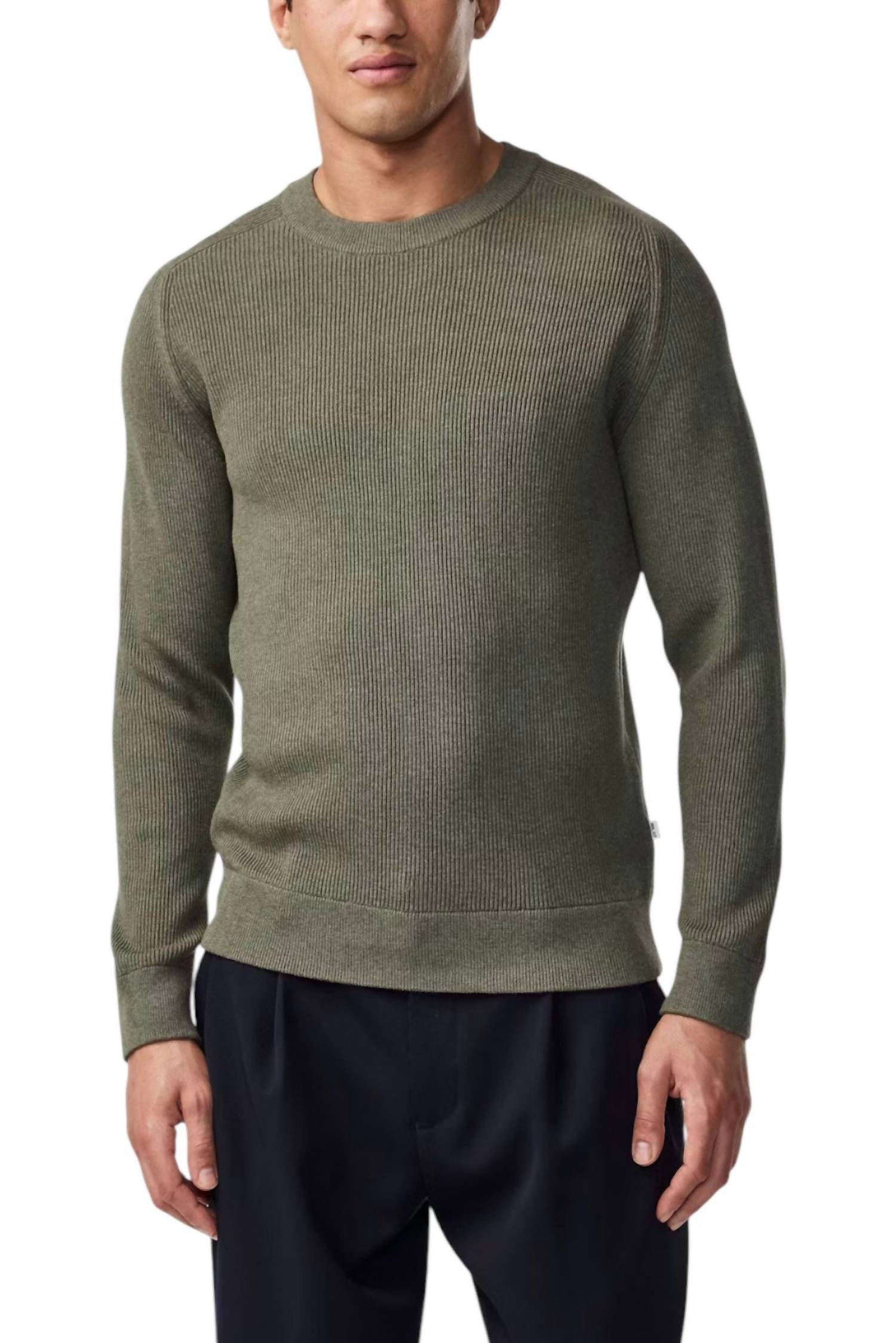 NN07 Kevin Crew Sweater in capers - men's sweater