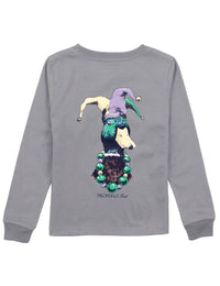 Properly Tied - Men's Mardi Gras Mallard Long Sleeve Top