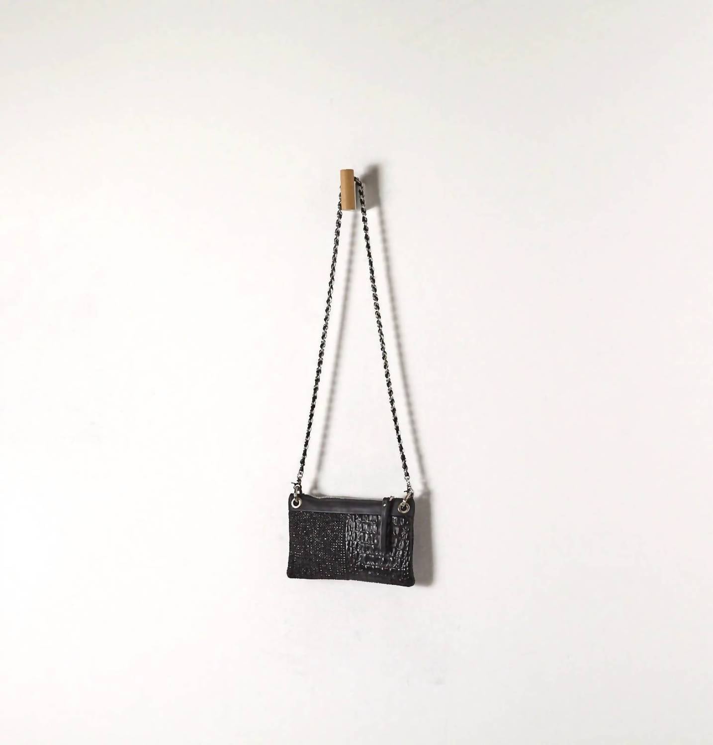 Daniella Lehavi Women's Malika Clutch Bag in black shimmer - women's bag