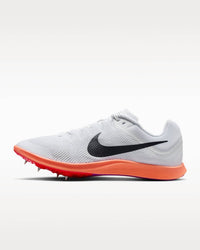 NIKE Unisex Zoom Rival Distance Track Shoes in white obsidian bright crimson - men's shoe - alternate view