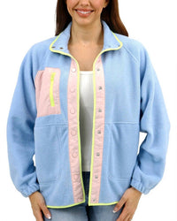 Grace And Lace - Colorblock Fleece Jacket
