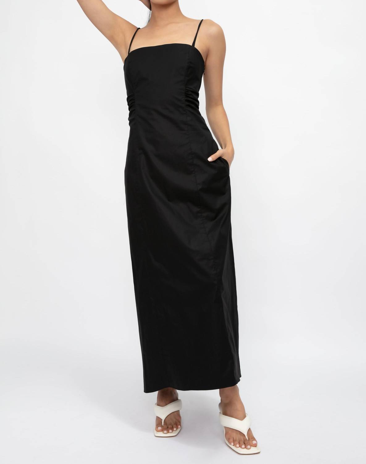 Frame - Tie Back Midi Dress