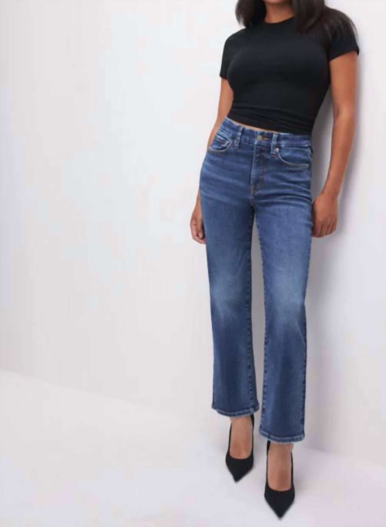 Good American - Good Petite Straight Jeans