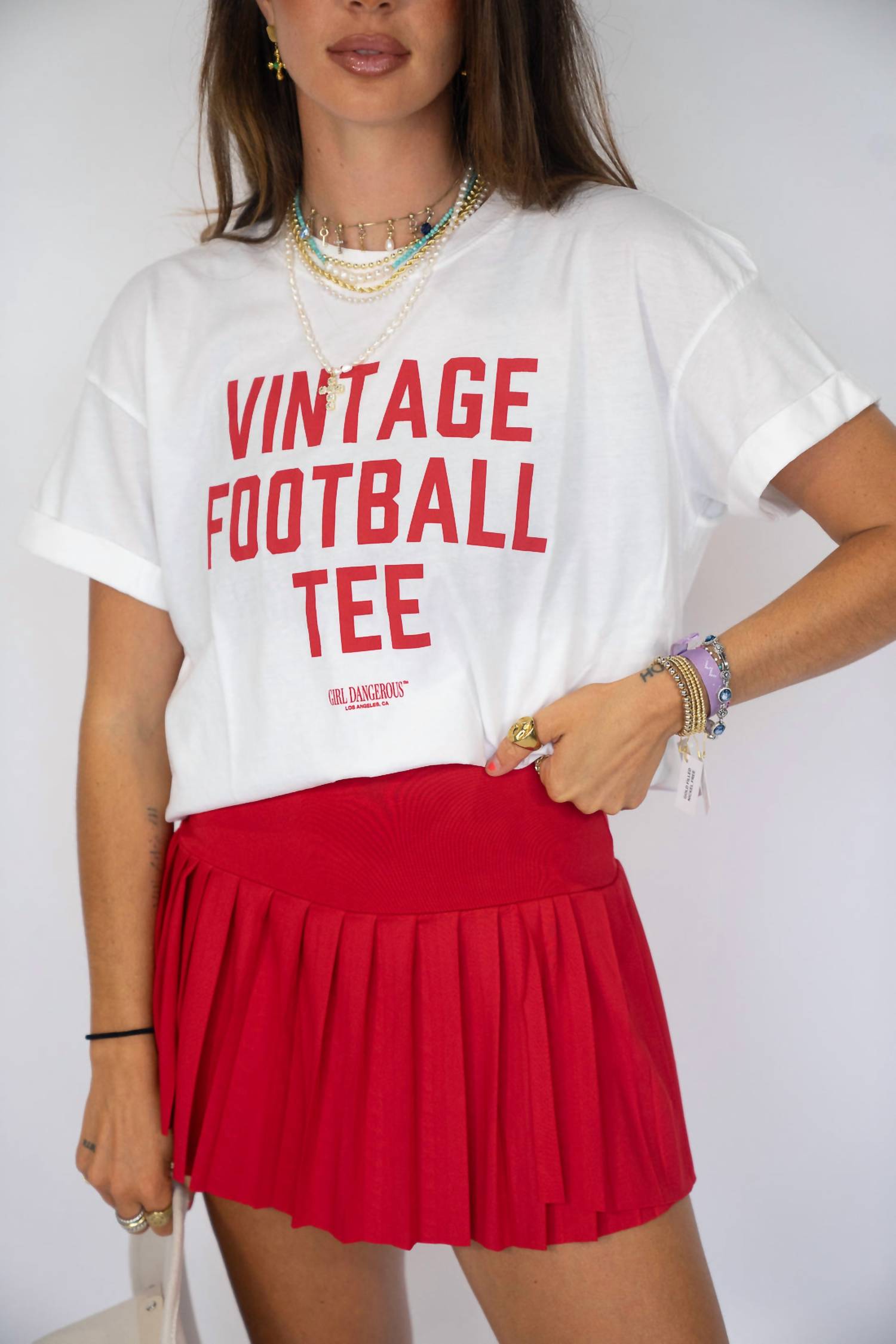 Girl Dangerous - Atlas Vintage Football Tee