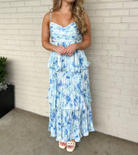 Lalavon - Emerson Tiered Sleeveless Maxi Dress