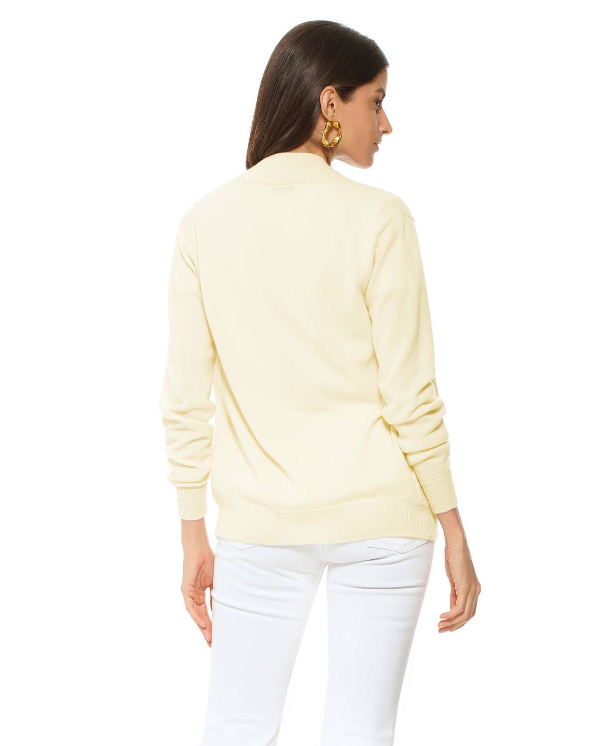 Monticelli Cashmere - Women's Pure Cashmere Zip Cardigan