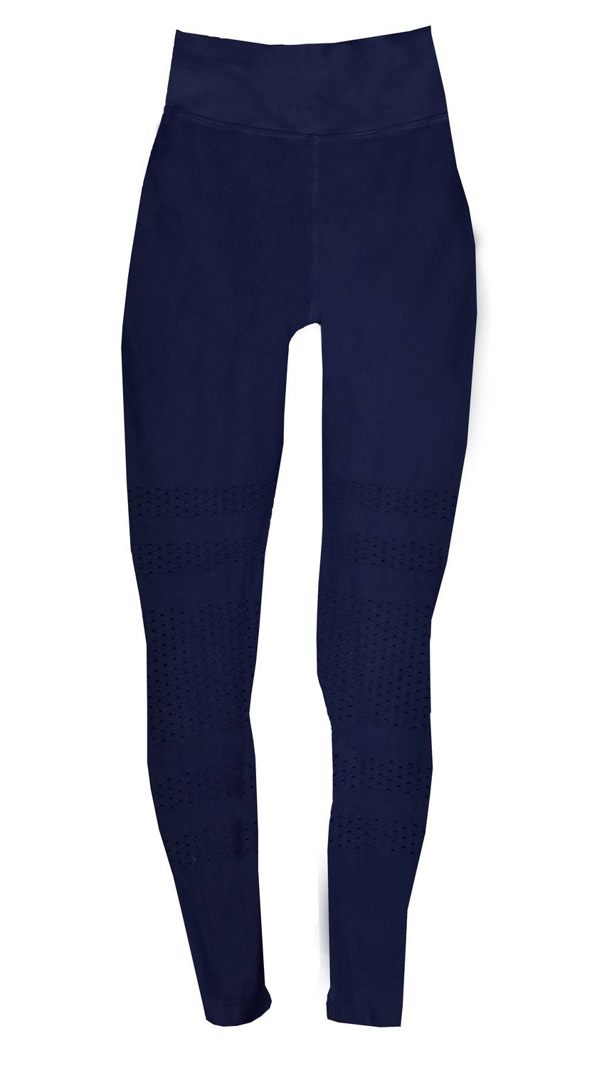 Women Textured Capri High Rise Leggings