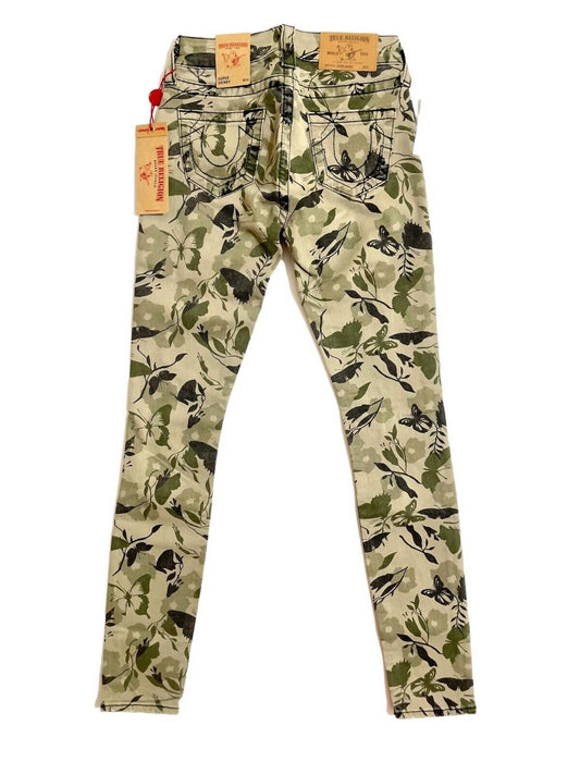 True Religion - Women's Garden Camo Distressed Skinny Jeans