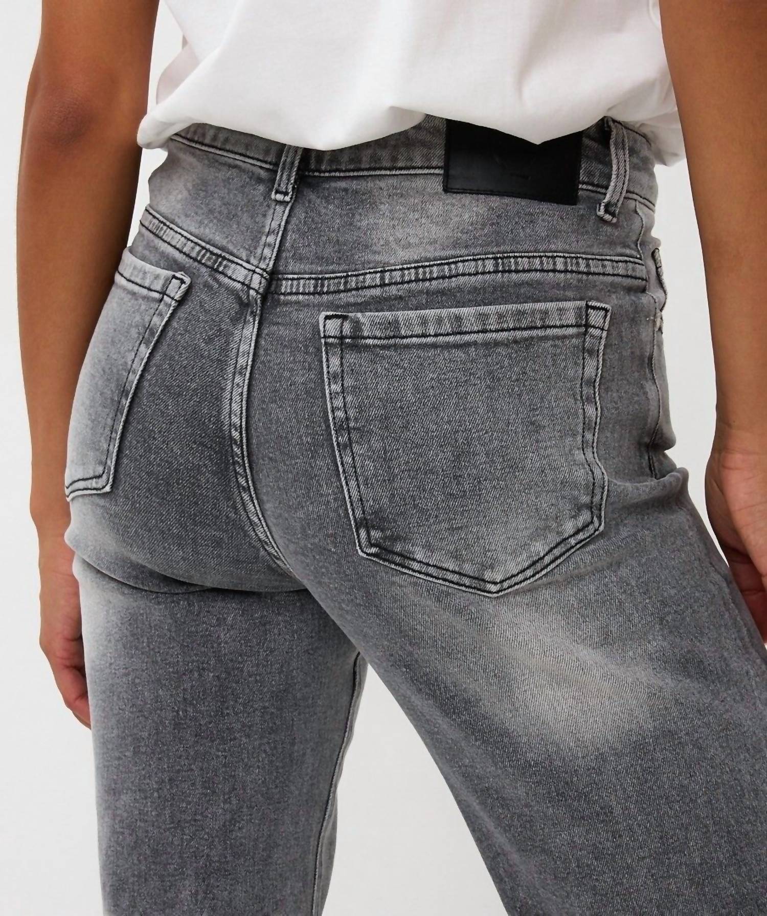 ESQUALO straight leg jean in grey - women's jeans - view 4