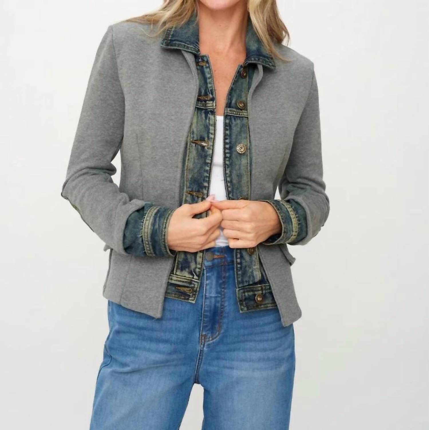 Six/Fifty - Clarissa Mixed Media Jacket