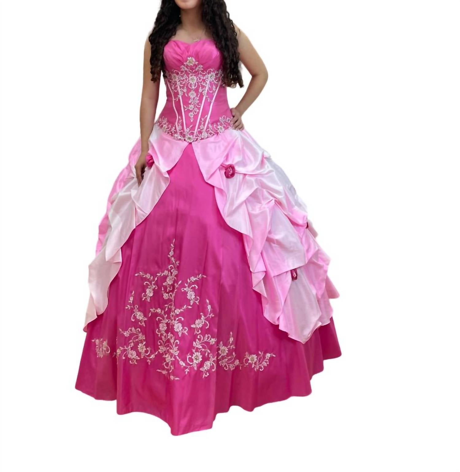 Mary'S Bridal - Strapless Embellished Quinceañera Dress