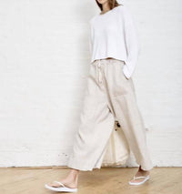 Denimist - Palazzo Drawstring Utility Pant