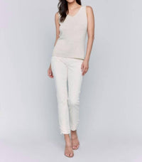 Charlie B - Metallic Lurex Knit Cami Top