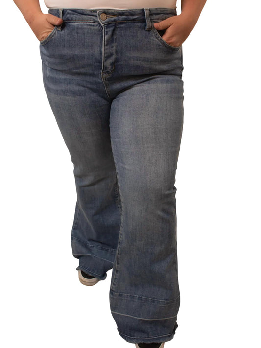 Blakeley - Tummy Control Jean with Raw Shadow Hem