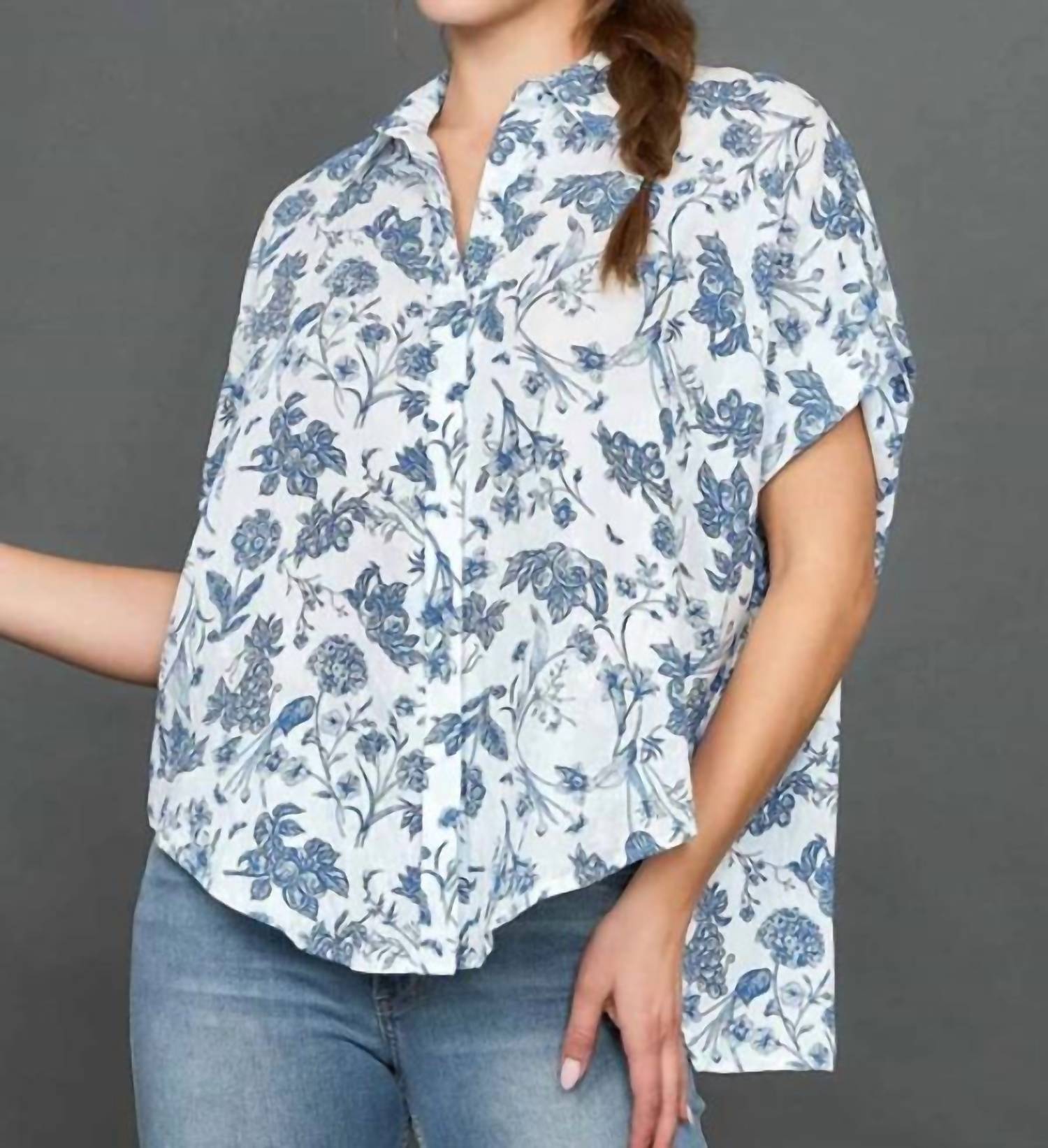Umgee - Toile Print Top