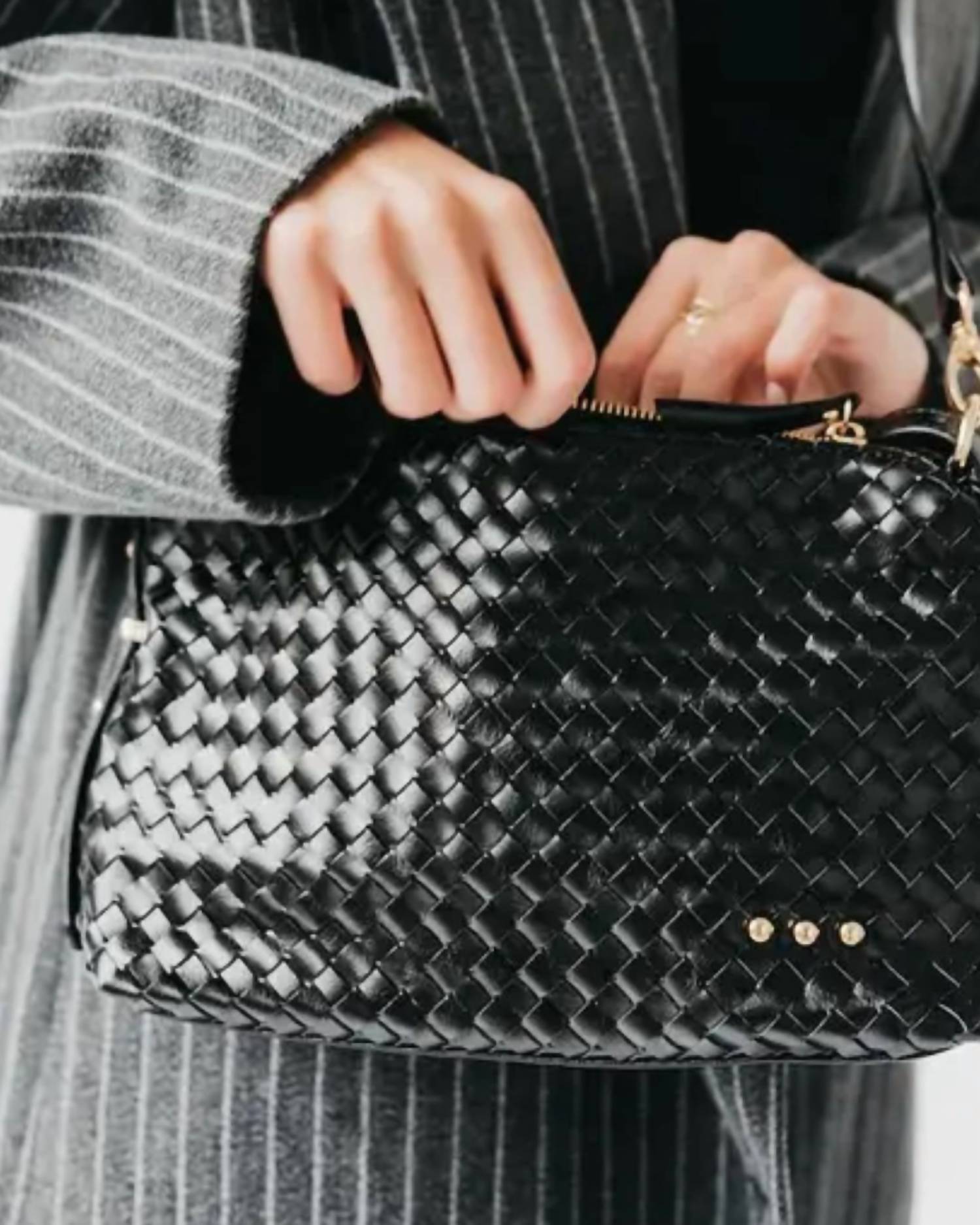 Pretty Simple - Woven Hobo Shoulder Bag