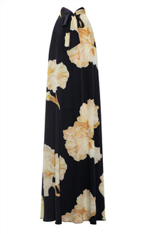 Karmamia HEATHER SLEEVELESS DRESS in gold maxi flowe - women's dress - alternate view