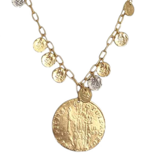 Tat2 Designs - Women's Apollonia & Coin Necklace