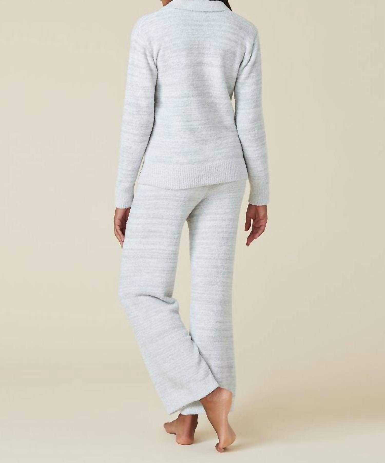 Softies - Heather Marshmallow Johnny Collar Lounge Set