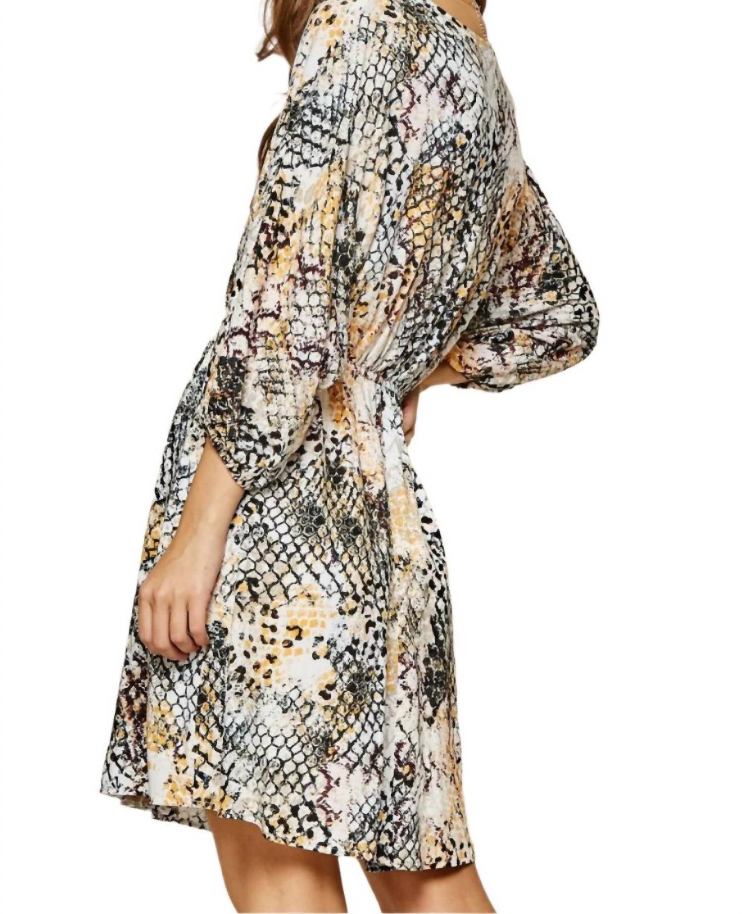 Andree By Unit - Snake Skin Print Dress