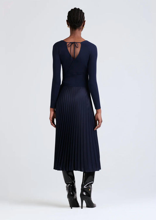 Derek Lam 10 Crosby - Anika Wrap Pleated Sweater Dress