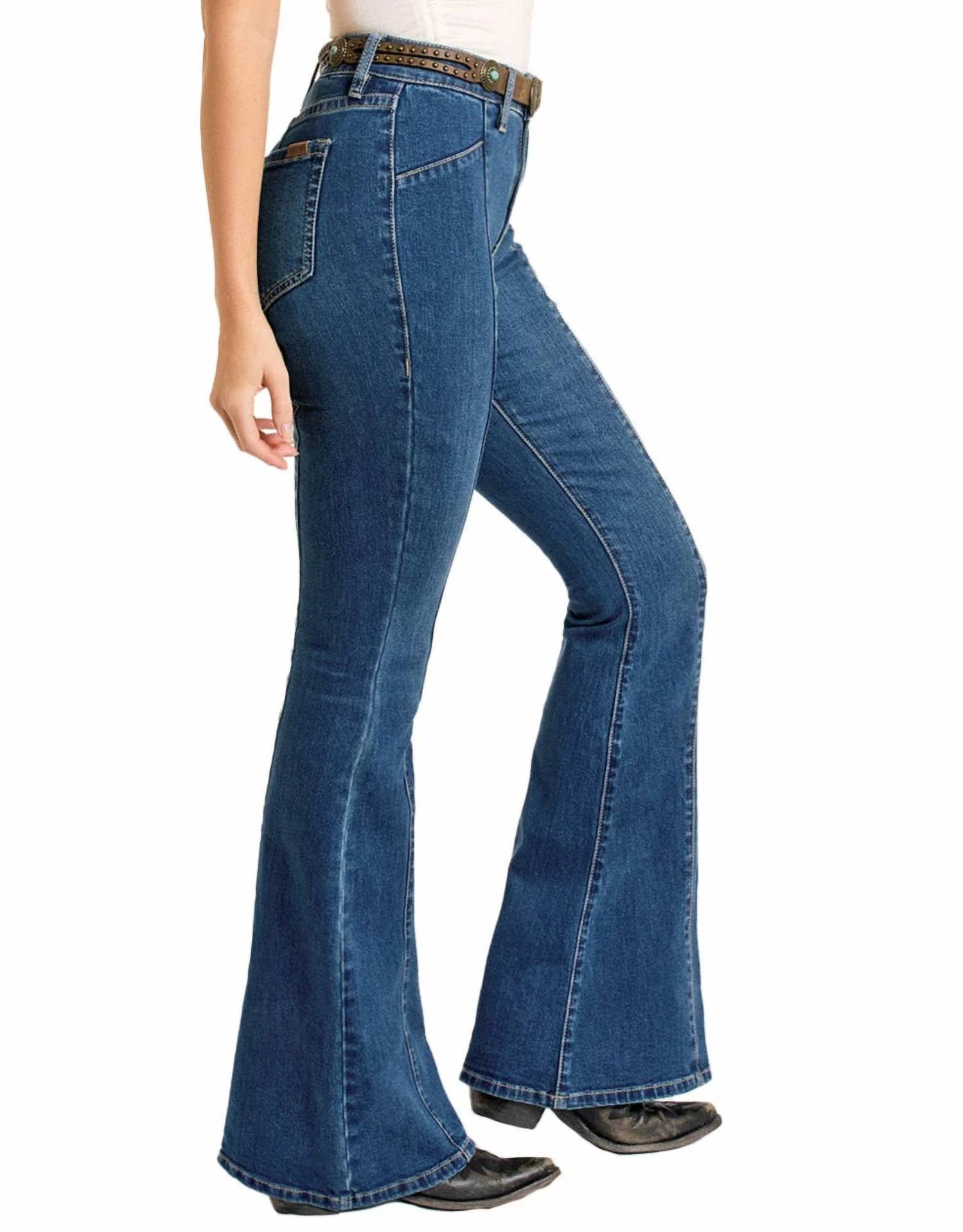 Rock & Roll Denim - Women's High Rise Flare Cowgirl Jeans