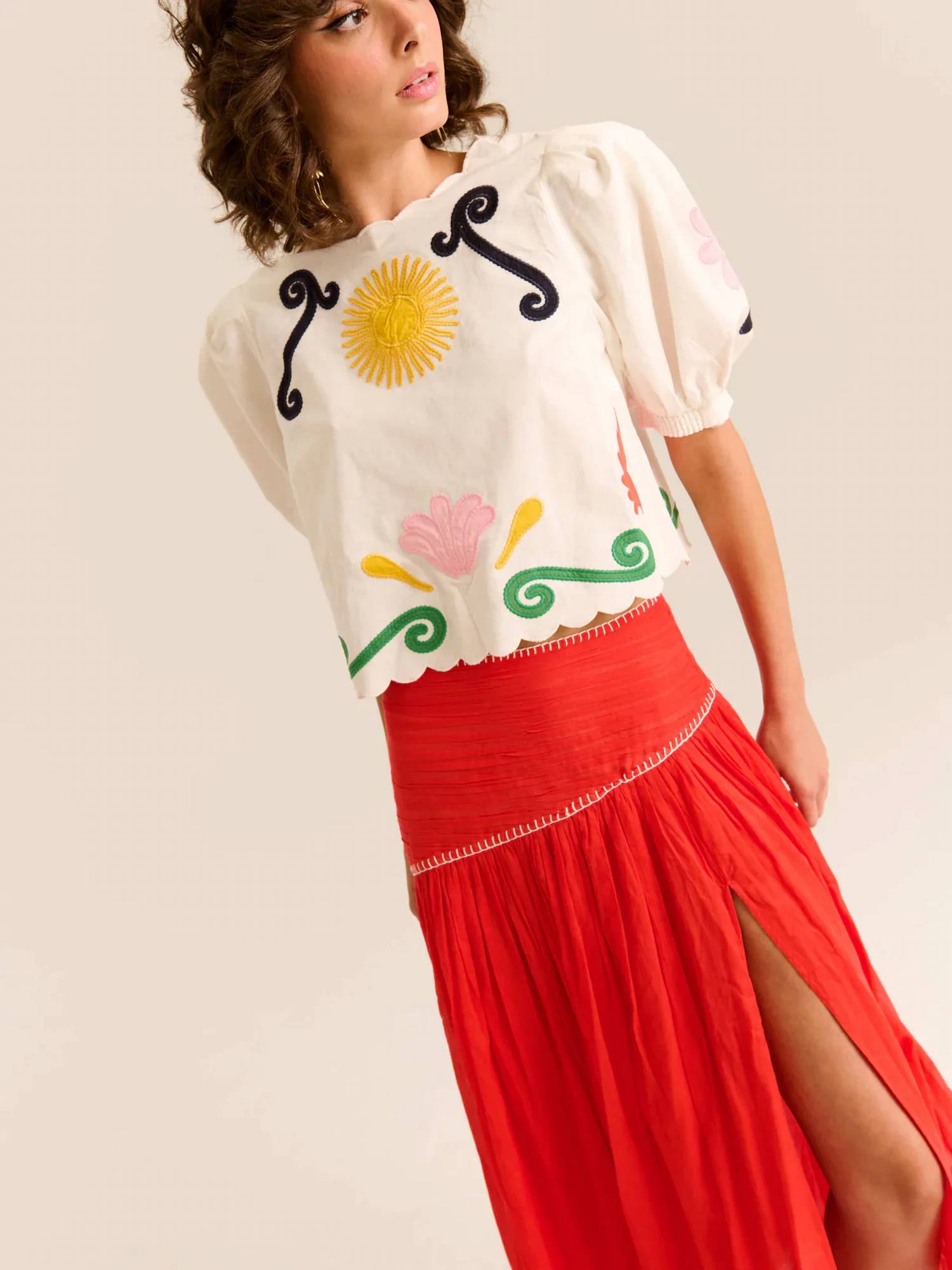Carolina K - Lara Cropped Blouse