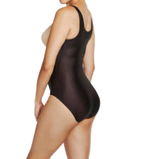 TC Fine Intimates Skin Benefit Open Bust Bodysuit in black - women's shirt - detail view