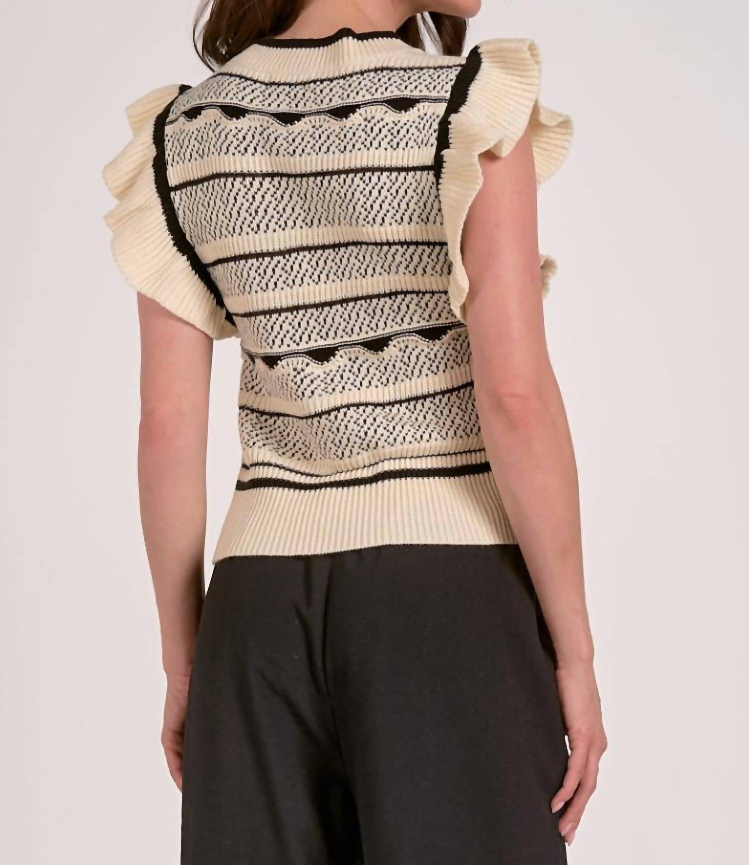 Elan - Flutter Sleeve Knit Tank