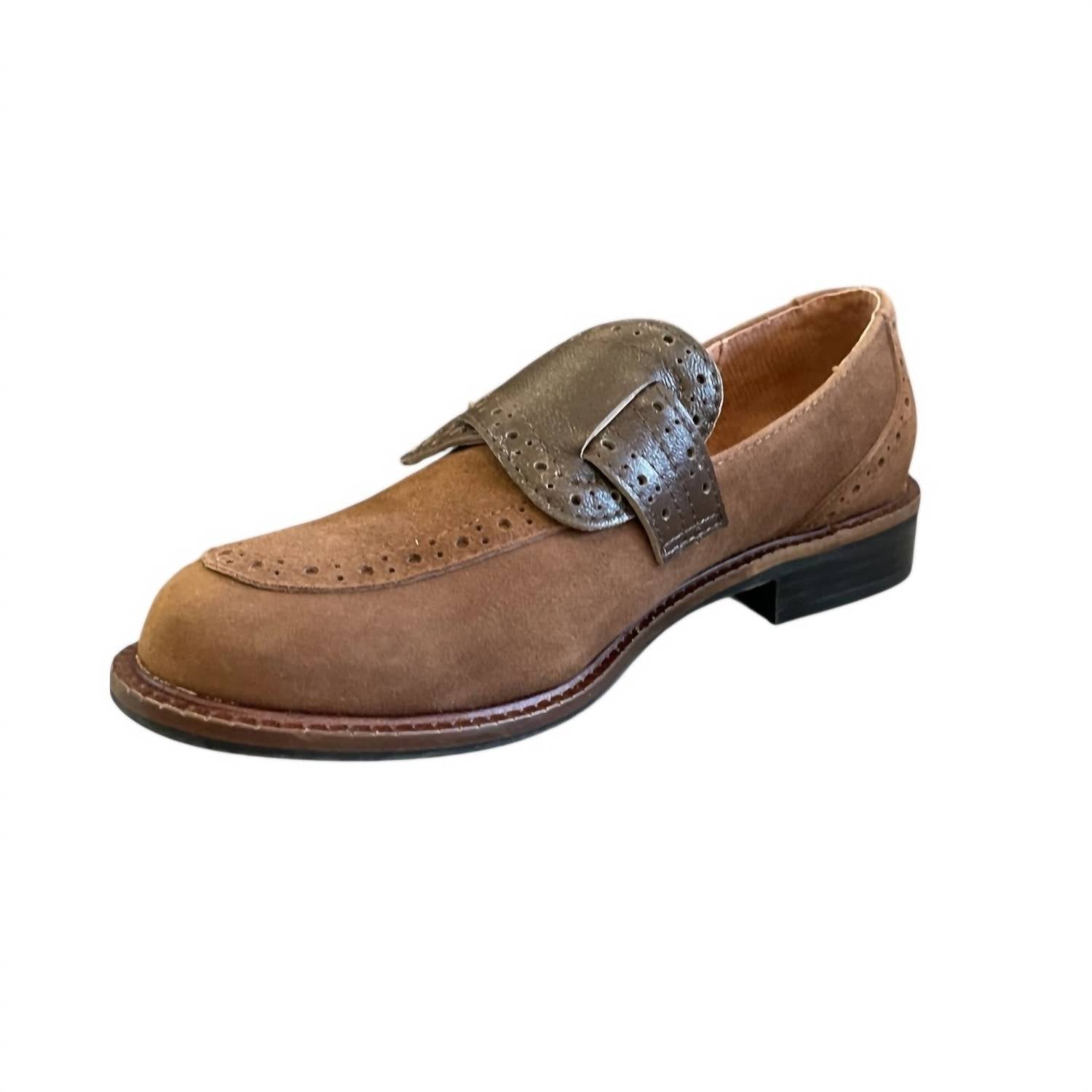 All Black - Women's Belted Kid Loafer