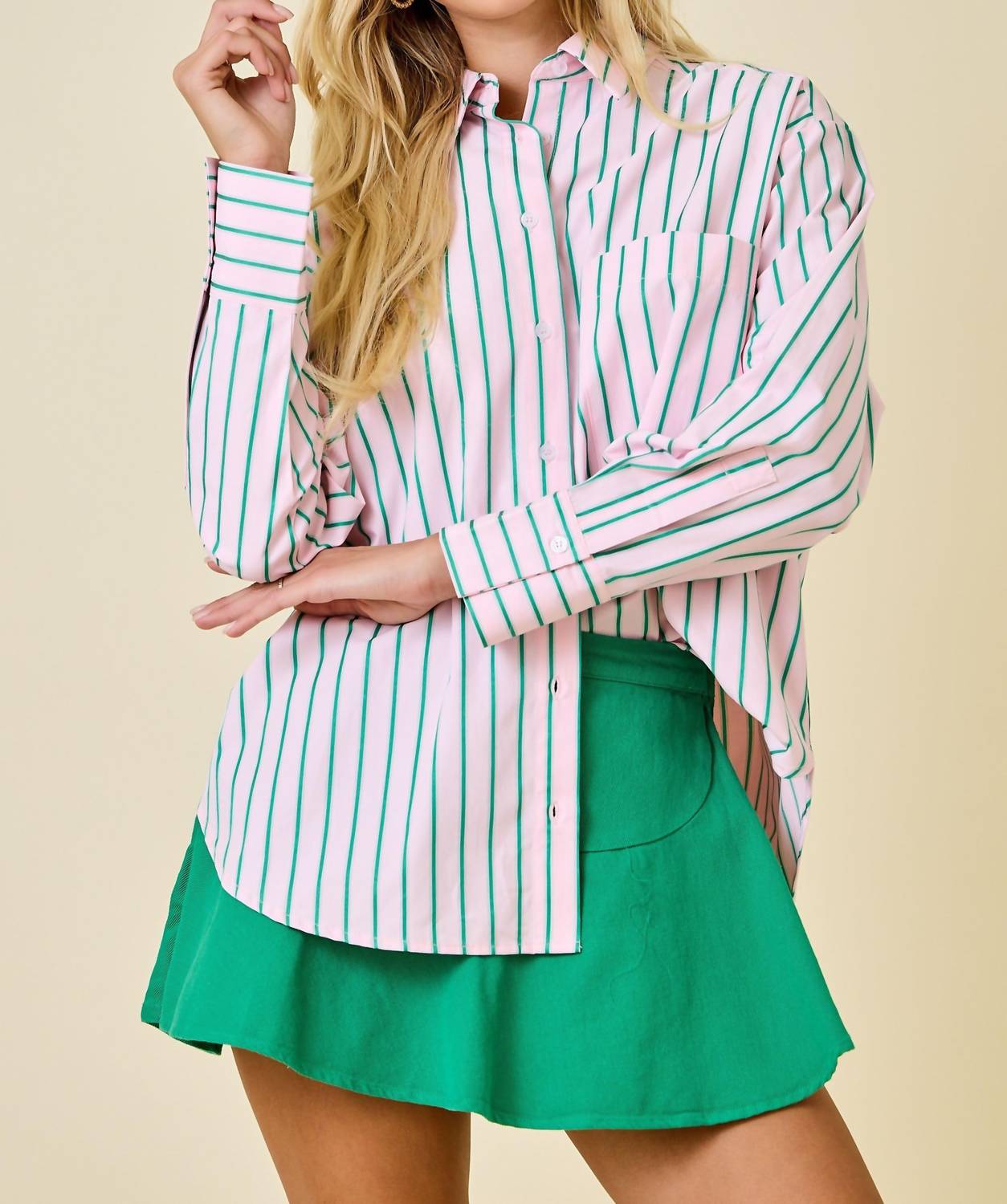 Day + Moon - Button Down Baby Long Sleeve Shirt