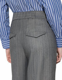 Luisa Cerano - Herringbone Wide-leg Pants