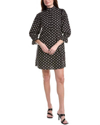 Flora Bea Adelina Dots Dress in black - women's dress
