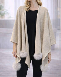 Mitchie'S Matchings - knit wrap with sequin sparkles
