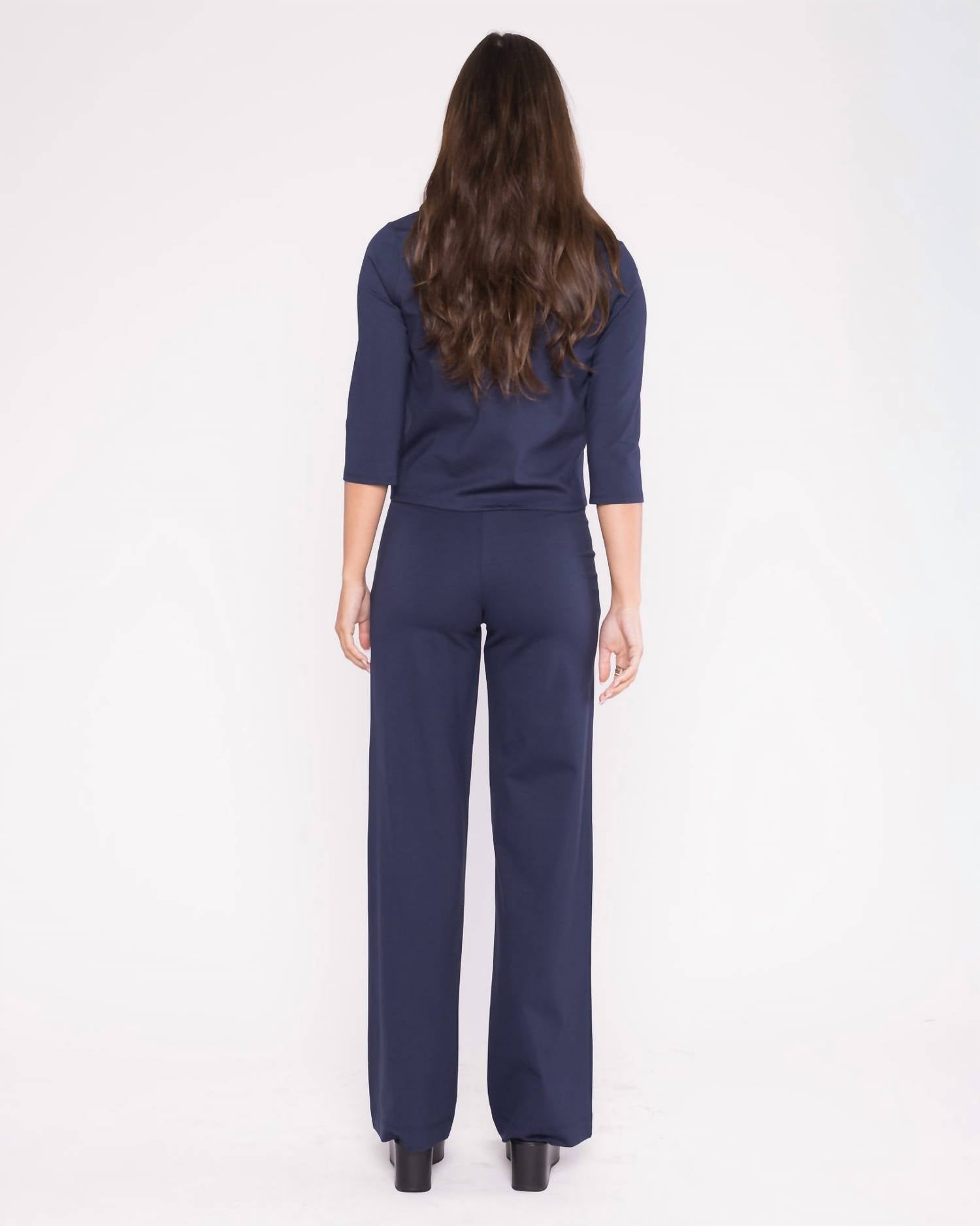 Ripley Rader - Ponte Knit Three Quarter Sleeve Top