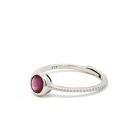 Aamiaa - Color Candy Collection Ring With 5mm Round Garnet