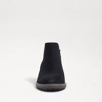 Sam Edelman - Women's Pryce Leather Round Toe Stacked Heel Slip-on Ankle Boots