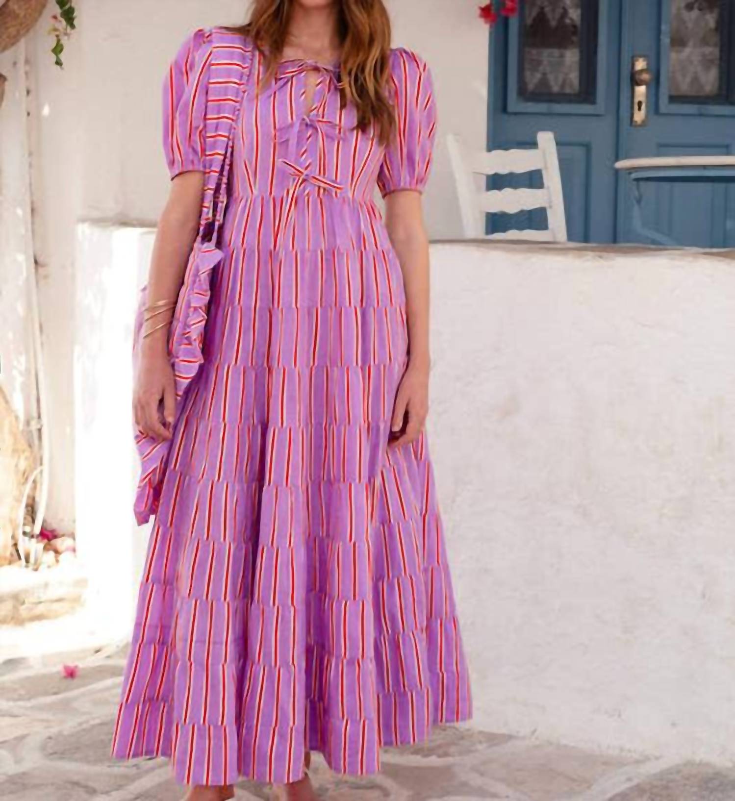 Pink City Prints - Women's Perfume Sydney Stripe Dress