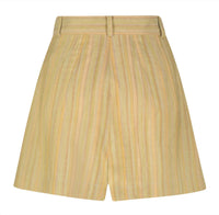 Matthew Bruch - Button Pleated Viscose Linen Short