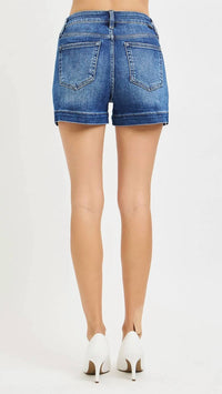 Risen - High Rise Side Slit Shorts