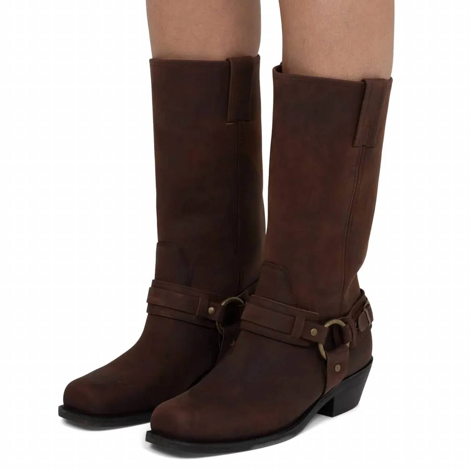 Jeffrey Campbell Women's Waylon Boot in brown crazy horse - women's shoe - view 4