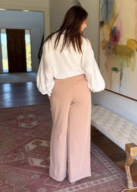 GLAM Sandstorm Wide Leg Pants in beige - women's pants - view 4