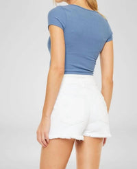 Kancan - High Rise Denim Shorts
