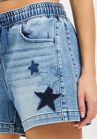 Risen - Star Patch Shorts