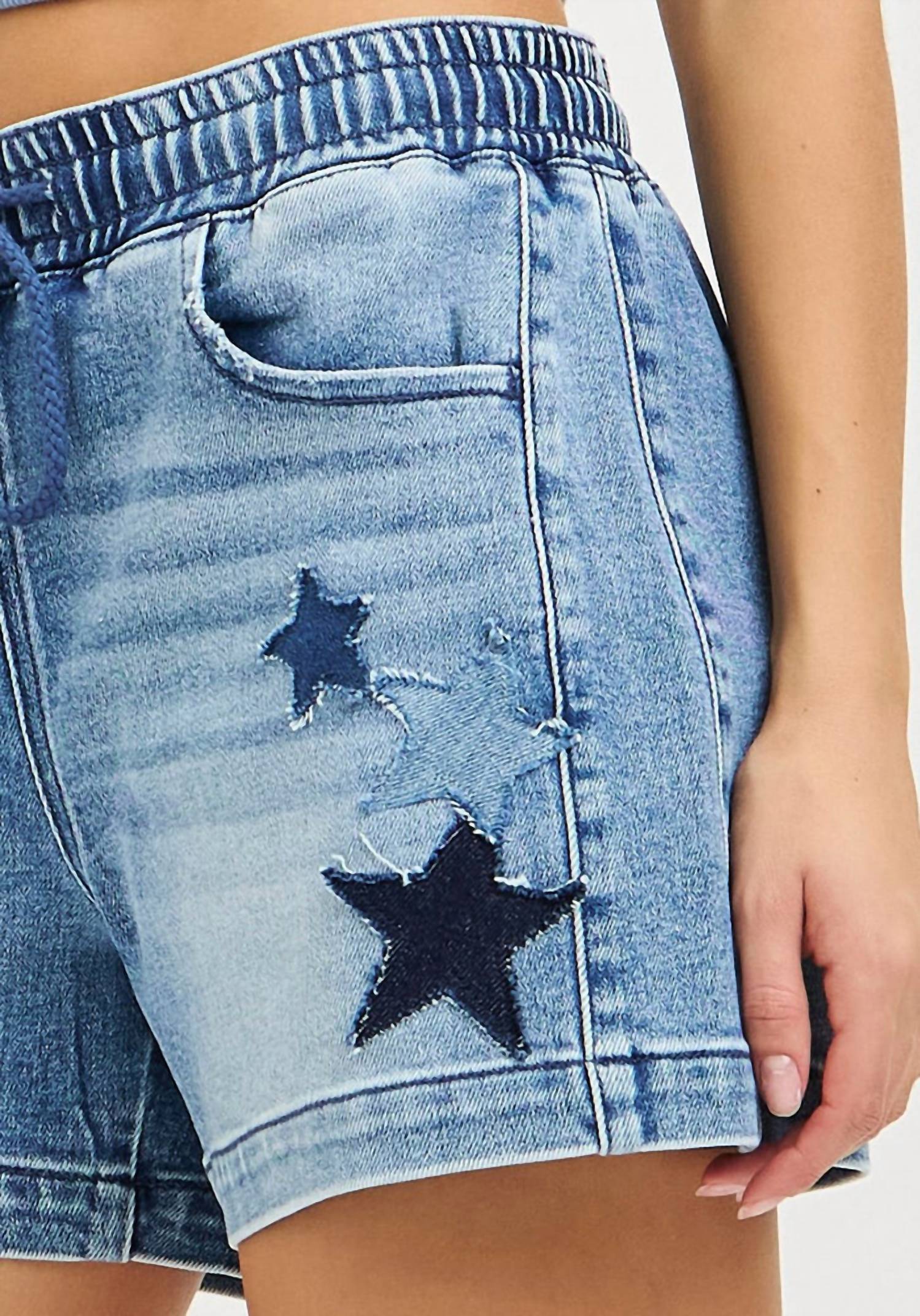 Risen - Star Patch Shorts