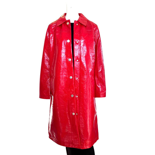 T Tahari - Women's Patent Leather Coat