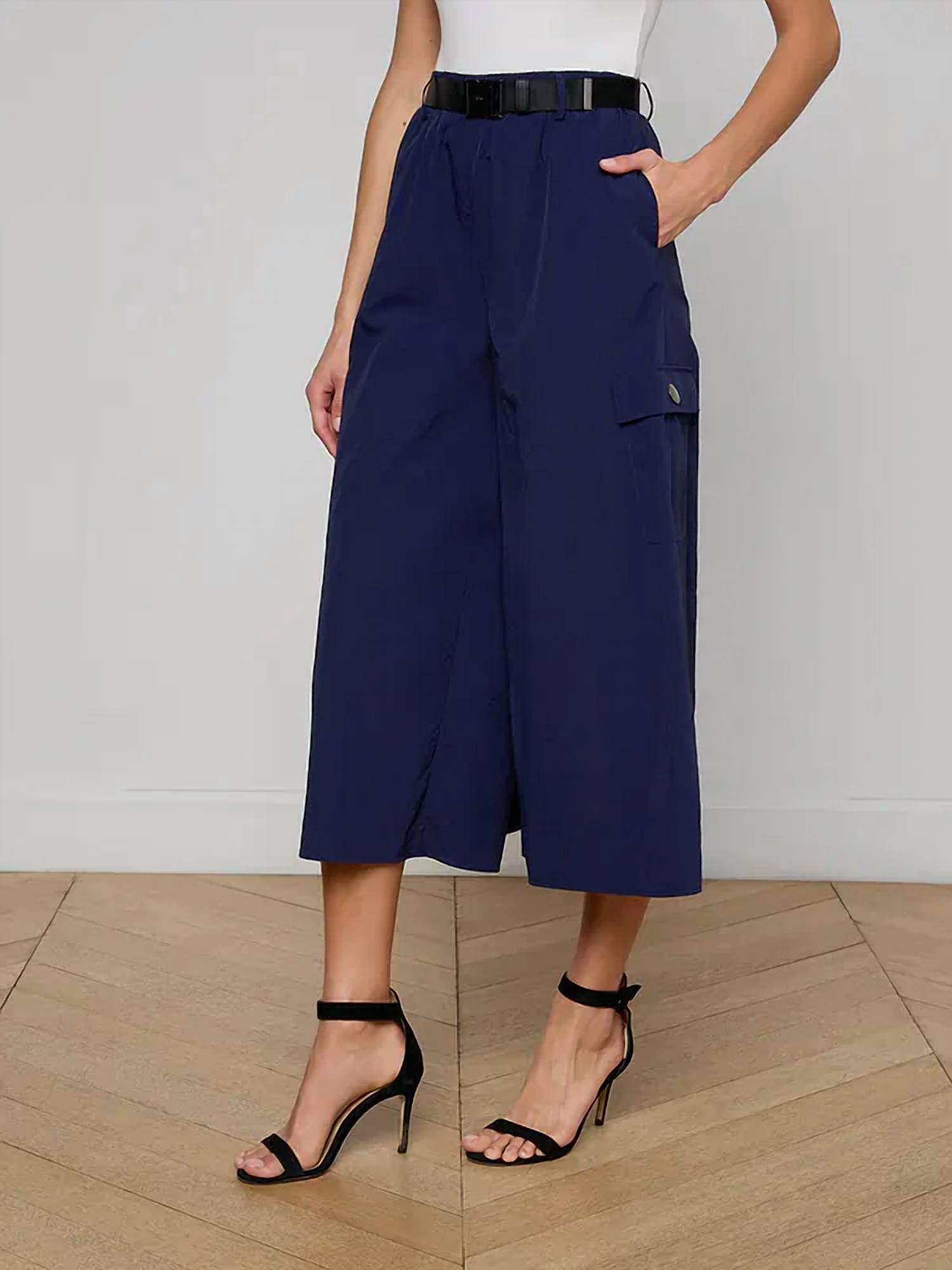 L'Agence - Shoda Cropped Wide-leg Pant